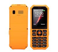 XUMIUZIY Téléphone Portable pour Seniors, écran Incassable de 2,4 Pouces avec Grands Boutons et Lampe de Poche à Touches Latérales, Annonce Vocale pour Les Appels Entrants et Fonction (Orange)