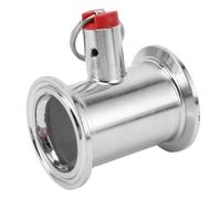 XUMIUZIY Tube de Serrage de 1,5 Pouce avec Soupape de Décharge de Pression | Compatible avec les systèmes de brassage, conception de pince sécurisée, matériau en acier inoxydable durable
