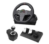 XUMIUZIY Volant de Course avec Pédales et Levier de Vitesse, Volant de Jeu 270, Retour de Force Réel, Jeu de Roues Motrices pour PC, PS 4/3, XboxOne, S witch, X box Series X|S