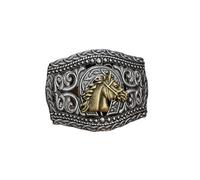 XUMKFJRE Boucle de ceinture Lot de 2 boucles ceinture western vintage, style cowboy/rodéo, argentées, grande tête mort, for hommes et femmes pour Pantalons(SILVER 3)