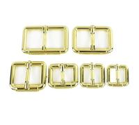 XUMKFJRE Boucle de ceinture Meetee Lot de 10 boucles réglables en métal 10-38 mm for sangle sac à dos cuir, ceinture, boucle ardillon, accessoires bricolage pour Pantalons(PaleLightGold,20mm)