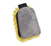 XUMKFJRE Car Washing Gloves Waterproof Microfiber Chenille Cleaning Mitt Detailing Brush Auto Care Double-Faced Glove pour Nettoyer et Sécher Les Voitures(Yellow,3pcs)