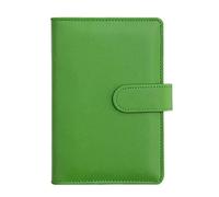 XUMKFJRE Classeur de Budget A5/A6, couverture de carnet de notes, manuel à feuilles mobiles en PU, classeur à 6 trous, couverture en papier for Agenda(Green-01,A5)