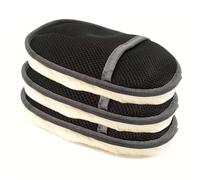 XUMKFJRE Gant de Nettoyage éponge for Voiture, Gant Polissage et Lavage en Microfibre for l'automobile, la Cuisine Maison, nettoyant for Laine pour Nettoyer et Sécher Les Voitures(3PCS Black)