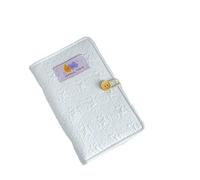 XUMKFJRE Livre à main en tissu for nouilles, petit carnet de Style frais, livre à main Simple for fille, carré à feuilles mobiles(A6-2)