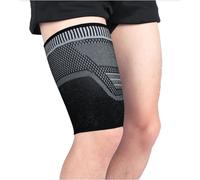 XUMKFJRE Manchons De Compression Pour Les Jambes 1 manchon de compression for cuisse, antidérapant et respirant, support for quadriceps et ischio-jambiers, for femmes et hommes.(Brown,XL)