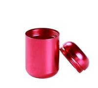 XUMKFJRE Mini boîte à thé portable en métal, réservoir de stockage scellé, boîtes de voyage, conteneurs Tieguanyin, boîte à café, organisateur d'épices(Red)