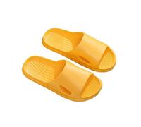 XUMKFJRE Pantoufles de salle bain à plateforme épaisse for femmes, pantoufles nuageuses, semelles souples, sandales d'intérieur, tongs d'été antidérapantes(Yellow,36-37(23cm))