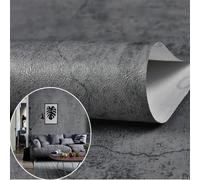 XUMKFJRE Papier peint Ciment Gris Papier Peint Vinyle Étanche Auto-Adhésif Comptoir Contact Cuisine Salle De Bains Meubles Rénovation pour la Décoration(Deep space gray,60x200cm)