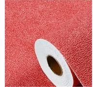 XUMKFJRE Papier peint isolant thermique Stickers muraux en mousse 3D auto-adhésifs PVC, couleur unie, épais, imperméables, effet lin, for la décoration intérieure pour Maison(Diatom Red,1000cmx50cm)