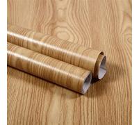 XUMKFJRE Papier peint Papier peint autocollant en grain de bois, papier contact imperméable for salon, cuisine, rénovation meubles, PVC à décoller et coller pour la Décoration(Qu Liu,40cm x 8m)