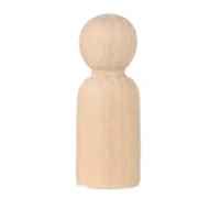 XUMKFJRE Poupées à Chevilles en Bois Brut, Bricolage Familial, Artisanat, Peinture, décoration for la Maison, 35/43/55/65 mm(B55mm3Pcs)