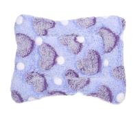 XUMKFJRE Tapis Cochon d'Inde Lit for Petit Animal, Cochon d'Inde, Hamster, Maison Chaude d'hiver, écureuil, hérisson, Lapin, Tapis, Accessoires de nid pour Animaux Compagnie(Purple,28X34cm)
