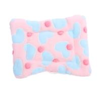 XUMKFJRE Tapis Cochon d'Inde Lit for Petit Animal, Cochon d'Inde, Hamster, Maison Chaude d'hiver, écureuil, hérisson, Lapin, Tapis, Accessoires de nid pour Animaux Compagnie(Pink,15X20cm)