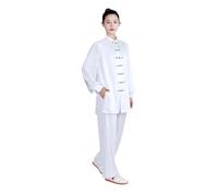 XUMKFJRE Uniforme de Tai Chi, vêtements de Kung Fu, vêtements d'arts Martiaux, Costume de Pratique de WU Shu, Tissu Unisexe Confortable(M)