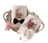 XUMKFJRE Vœux de mariage créatifs Om et discours la mariée Carte manuscrite haut gamme Déclaration Cadeau plié Pour la cérémonie de mariage(Color-08)