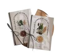 XUMKFJRE Vœux de mariage créatifs Om et discours la mariée Carte manuscrite haut gamme Déclaration Cadeau plié Pour la cérémonie de mariage(Color-04)