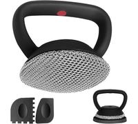 Xummi Nettoyeur de fonte, nettoyant pour poêles en fonte + 2 grattoirs pour barbecue + 1 tapis en acier 316, grattoir à maille de chaîne avec poignée pour poêles en fonte et poêles à frire, passe au