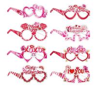 Xummpxuk Lunettes colorées en forme de cœur - Lunettes de soleil pour femme, confortables pour les fêtes de Saint-Valentin
