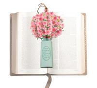 Xummpxuk Marque-page fait à la main avec motif de marguerites et fleurs sauvages - Marque-page pop-up pour la Saint-Valentin, un anniversaire, Pâques, Noël