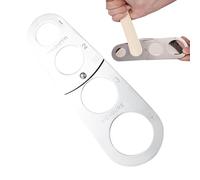 Xummpxuk Outil de mesure de spaghetti | Mesureur de pâtes pliable en acier inoxydable - Gadget de contrôle des portions précis Outil de mesure rapide des pâtes pour pique-nique, salle à manger