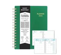 Xummpxuk Planificateur de rendez-vous en - Planificateur quotidien A5 | Organiseur multifonction pour liste de tâches et de contrôle d'écriture fluide pour une planification