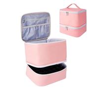 Xummpxuk Sac de rangement pour ongles en gel, étui de voyage pour vernis à ongles, trousse de toilette de grande capacité, sac à huile de massage, peut contenir 30 flacons de colle à ongles et lampe à