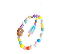 Xummpxuk Sangle de téléphone perlée | Sangle de chaîne tendance pour étui de téléphone | Breloque mignonne en perles pour téléphone portable, sac à main, sac à dos, portefeuille, porte-clés