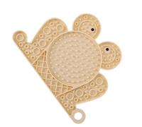 Xummpxuk Tapis à lécher pour Chien - Ventouses Mangeoire pour Chiens en Forme de Grenouille, Plateau sensoriel antidérapant à lécher, d'alimentation Lente pour la Stimulation mentale