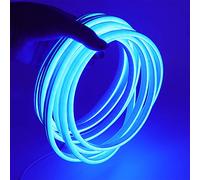 XUNATA Lumière au néon LED, 12V 2835 120leds / m imperméable à l'eau flexible LED Light Strip au néon avec, pour Chambre, Noël, Fête, etc (Bleu,0.5M