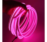 XUNATA Lumière au néon LED, 12V 2835 120leds / m imperméable à l'eau flexible LED Light Strip au néon avec, pour Chambre, Noël, Fête, etc (Rose,0.5M