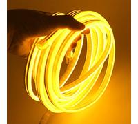 XUNATA Lumière au néon LED, 12V 2835 120leds / m imperméable à l'eau flexible LED Light Strip au néon avec, pour Chambre, Noël, Fête, etc (Jaune,1M