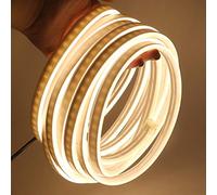 XUNATA Lumière au néon LED, 12V 2835 120leds / m imperméable à l'eau flexible LED Light Strip au néon avec, pour Chambre, Noël, Fête, etc (Blanc chaud,0.5M