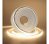 XUNATA Lumière au néon LED COB, Bande LED IP65 Etanche Bande Lumineuse 220V Super Lumineux 288 LEDS/M Flexible Bande lumière pour DIY Projets D'éclairage Intérieur et Extérieur (Blanc naturel, 10M)