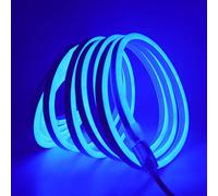 XUNATA Lumière au néon LED Dimmable, 220V 2835 120leds/m IP65 Étanche, Tube LED Flexible de Diffusion pour la Décoration de Festival de Bricolage à la Maison (Bleu, 20M)
