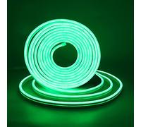 XUNATA Lumière au néon LED USB avec Interrupteur, 12V 2835 120leds / m imperméable à l'eau flexible LED Light Strip au néon avec, pour Chambre, Noël, Fête, DIY Décorer (Vert, 0.5M)