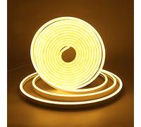 XUNATA Lumière au néon LED USB avec Interrupteur, 12V 2835 120leds / m imperméable à l'eau flexible LED Light Strip au néon avec, pour Chambre, Noël, Fête, DIY Décorer (Blanc chaud, 1M)