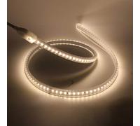 XUNATA Ruban à LED, 220V 2835 SMD 120leds/m IP65 Étanche Très Lumineux Blanc naturel Bande Strip, LED sans fil de plomb (Blanc naturel, 10M)