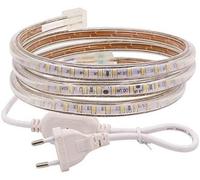 XUNATA Ruban à LED, 220V SMD 3014 120leds / m IP65 étanche, Strip Flexible de Bande LED pour Chambre, Bar, Fête, Mariage, Jardin, déco de Noël (Blanc chaud, 20M)