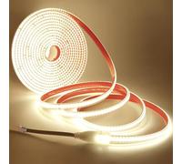 XUNATA Ruban LED COB Autocollant, Découpe Tous les 10cm, 220V 288 LEDS/M Super Lumineux Bandeau flexible Ruban LED Light Strip (Blanc naturel, 10M)