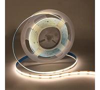 XUNATA Ruban LED USB, Bande LED COB DC 5V 320 LEDs/M Bande Lumineuse LED Super Brillante Souple pour chambre à coucher, cuisine, d'éclairage DIY (2M, Blanc naturel)