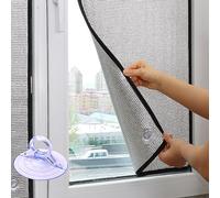 XUNFAKE Film Thermique pour Fenêtre, Film Isolant en Aluminium, Panneau Isolant, Protection des Regards Indiscrets,Film Occultant avec Ventouse, pour Fenêtres Et Portes en Verre