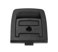 XUNGED ABS Voiture Coffre Arrière Couvercle Inférieur Plaque Tapis De Sol Tapis Poignée Auto Accessoires for BMW X5 E70 E71 X6 2006-2013 51476958161 (Color : Black with Lock Hole)