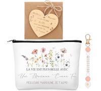 Xuniea Cadeau Marraine Noël Pochette Meilleure Marraine Porte-Clés Merci Ma Marraine d'amour Demande Marraine Veux Tu Etre Ma Marraine Annonce Grossesse Tata Anniversaire Baptême Première Communion