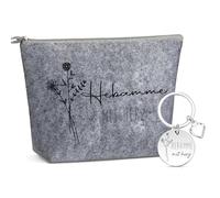 Xuniea Cadeau Sage-Femme Trousse à Maquillage en Feutre Porte-Clés Petit Cadeau de Remerciement Adieu pour Sage-Femme Noël Anniversaire Fête des Infirmières