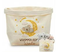 Xuniea Sac à Langer Cadeau pour Bébé, Gâteaux de Couches avec Imprimés, Cadeau de Naissance Créatif pour Baptême, Baby Shower, Nouveau-Né(Koala)