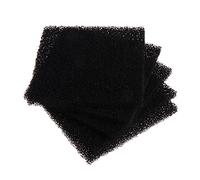 Xuniu 5 pièces Filtre à air éponge en Mousse de Charbon Actif Tampon en Feuille imprégné Noir 13cmx13cmx1cm