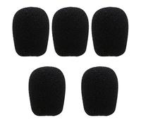Xuniu 5 Pièces Microphone Casque en Mousse Éponge en Mousse Couvre-Vent 5 Tailles (Noir)