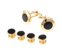 Xuniu 6 Pièces Boutons de Manchette Smoking pour Hommes Chemise de Costume Formel Goujons Boutons de Manchette fixés