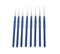 Xuniu 8 pièces Aiguilles À Tricoter, Crochet Crochet Set avec Poignées Ergonomiques 0.6-1.75mm